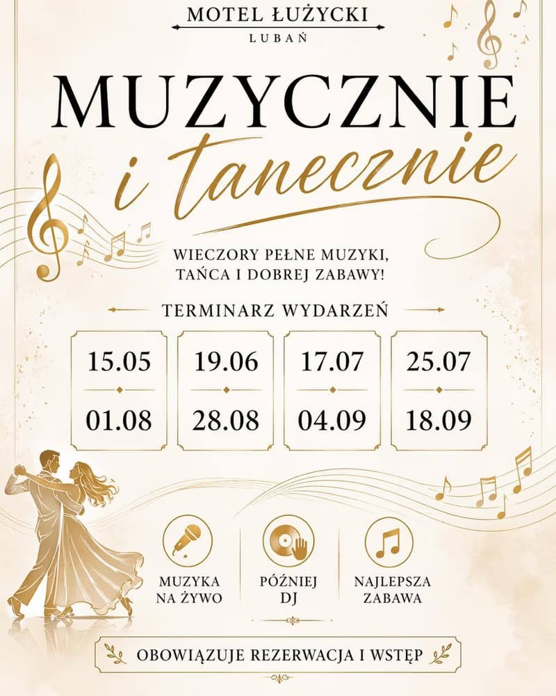 MUZYCZNIE I TANECZNIE w Motelu Łużyckim