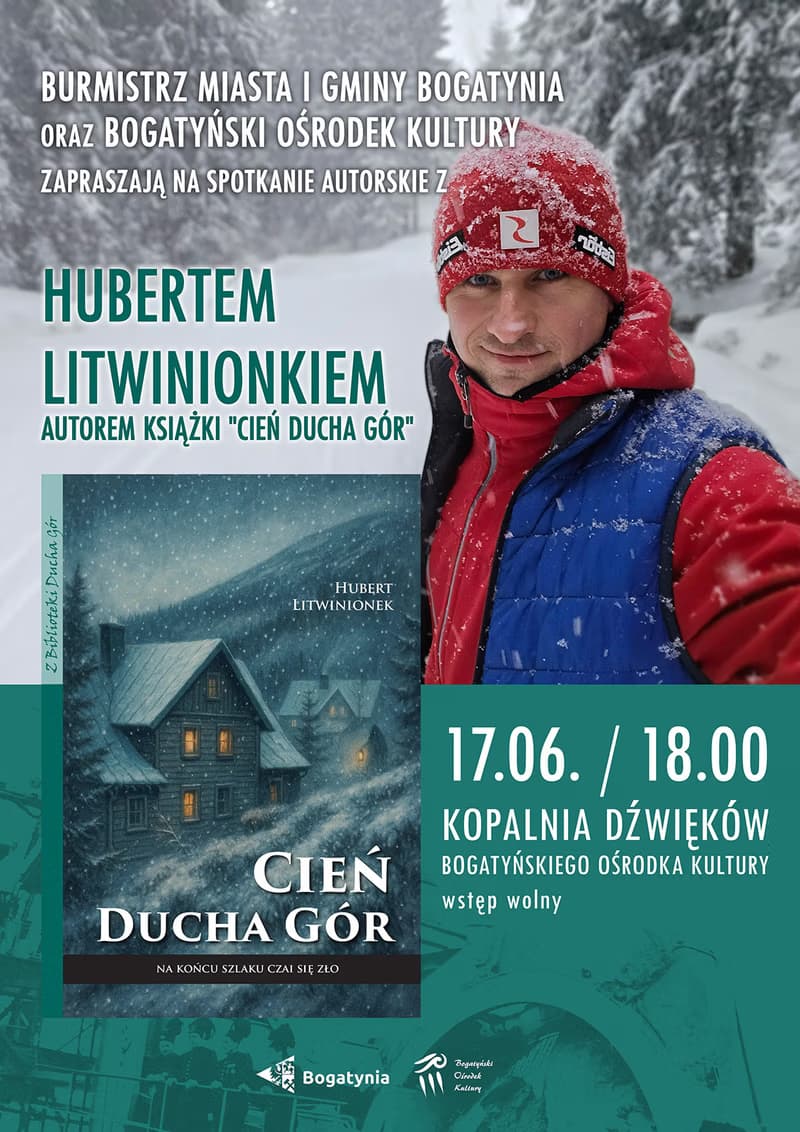 Spotkanie z Hubertem Litwinionkiem, autorem książki "Cień Ducha Gór"
