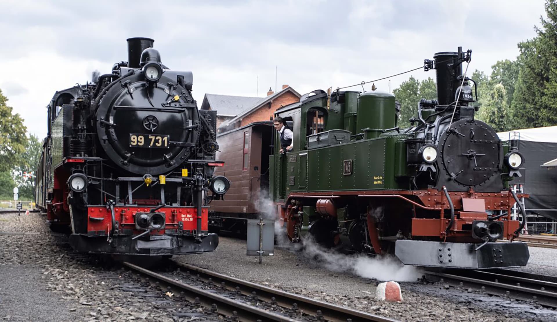 Festival historik mobil mit der zittauer schmalspurbahn