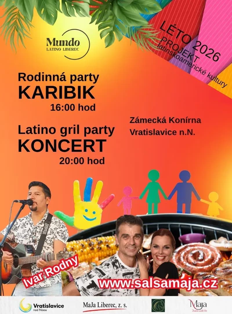 Latino grill party and concert